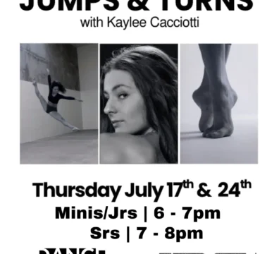 Jumps and Turns competitive dance workshop at J'Danse Studio Toronto